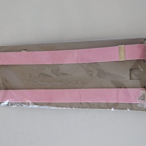 Unbranded Unisex Adjustable Length Pink Y-Shape Suspeders - Picture 2 of 2